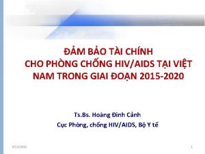 M BO TI CHNH CHO PHNG CHNG HIVAIDS
