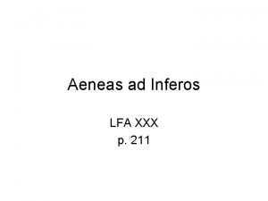 Aeneas ad Inferos LFA XXX p 211 Anchises