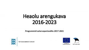 Heaolu arengukava 2016-2023