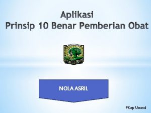 NOLA ASRIL FKep Unand Form Order Status Pasien