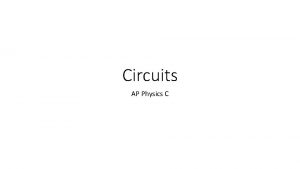 Circuits AP Physics C A Basic Circuit All