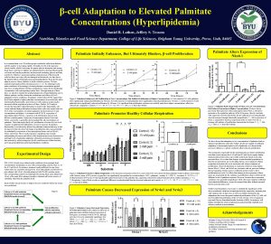 cell Adaptation to Elevated Palmitate Concentrations Hyperlipidemia Daniel