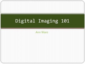 Digital Imaging 101 Ann Ware Digital Image Categories