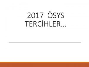 2017 SYS TERCHLER 2017 SYS LEM ZAMAN ZELGES