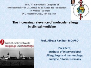 The 2 nd International Congress of International Prof