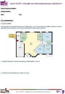 Livret TDTP Chauffeeau thermodynamique individuel Nom et prnom
