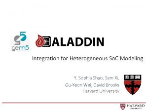 Integration for Heterogeneous So C Modeling Y Sophia