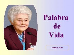 Palabra de Vida Febrero 2014 Bienaventurados limpios de