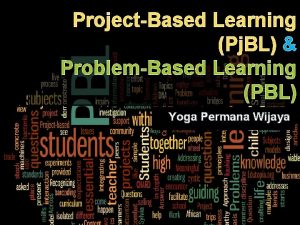 ProjectBased Learning Pj BL ProblemBased Learning PBL Yoga