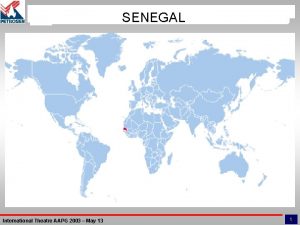 SENEGAL International Theatre AAPG 2003 May 13 1