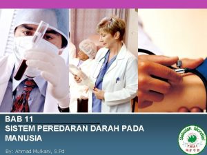 BAB 11 SISTEM PEREDARAN DARAH PADA MANUSIA By