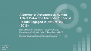 A Survey of Autonomous Human Affect Detection Methods