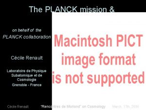 The PLANCK mission on behalf of the PLANCK
