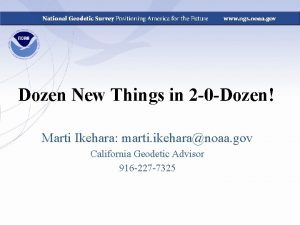 Dozen New Things in 2 0 Dozen Marti