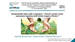 XXII Riunione Scientifica della Societ Italiane di Economia