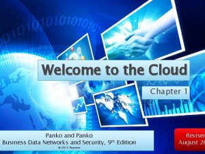 Welcome to the Cloud Chapter 1 Panko and