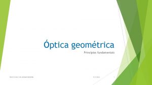 ptica geomtrica Princpios fundamentais FSICO E ENG CIVIL