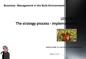 Business Management in the Built Environment ADAPTED FROM