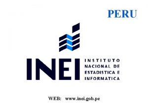 PERU WEB www inei gob pe SITUACION Y