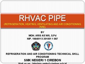 RHVAC PIPE REFRIGERATION HEATING VENTILATING AND AIR CONDITIONING