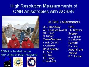 High Resolution Measurements of CMB Anisotropies with ACBAR