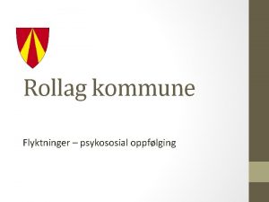 Rollag kommune Flyktninger psykososial oppflging Rollag kommune i
