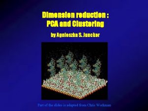 Dimension reduction PCA and Clustering by Agnieszka S