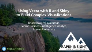 Using Veera with R and Shiny to Build