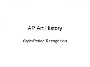 AP Art History StylePeriod Recognition Ancient Greek Hellenistic