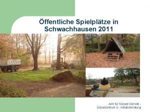 ffentliche Spielpltze in Schwachhausen 2011 Amt fr Soziale