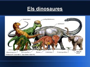 Els dinosaures ndex 1 Qu eren els dinosaures