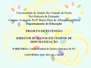 Universidade do Estado Rio Grande do Norte PrReitoria
