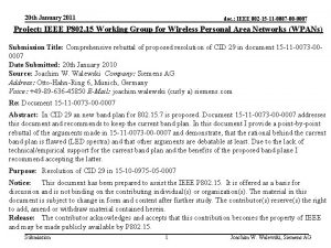 20 th January 2011 doc IEEE 802 15