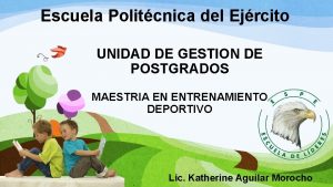 Escuela Politcnica del Ejrcito UNIDAD DE GESTION DE