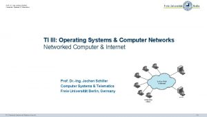 Prof Dr Ing Jochen Schiller Computer Systems Telematics
