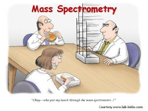 Mass Spectrometry Courtesy www labinitio com Purpose of