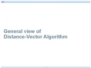 General view of DistanceVector Algorithm Ali Aydemir Protocol