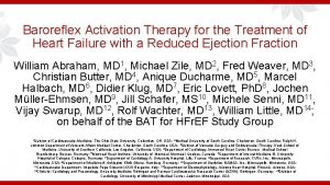 Baroreflex Activation Therapy for the Treatment of Heart