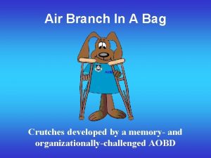 Air Branch In A Bag Crutches developed by