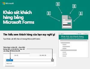 Kho st khch hng bng Microsoft Forms Tm