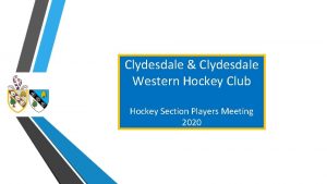 Clydesdale Clydesdale Western Hockey Club Hockey Section Players