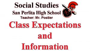 Social Studies San Perlita High School Teacher Mr