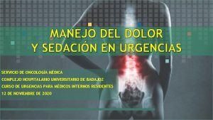 MANEJO DEL DOLOR Y SEDACIN EN URGENCIAS SERVICIO