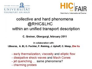 collective and hard phenomena RHICLHC within an unified