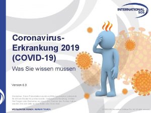 Coronavirus Erkrankung 2019 COVID19 Was Sie wissen mssen