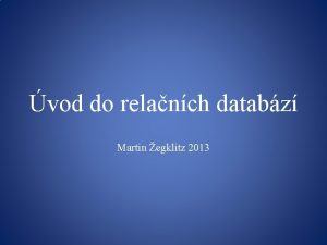vod do relanch databz Martin egklitz 2013 Relan