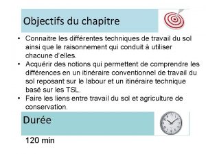 Objectifs du chapitre Connaitre les diffrentes techniques de