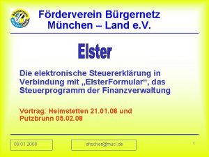 Frderverein Brgernetz Mnchen Land e V Die elektronische