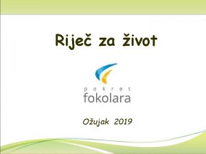 Rije za ivot Oujak 2019 Budite milosrdni kao