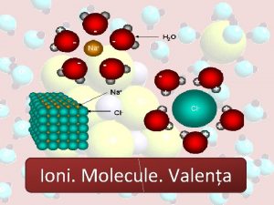 Ioni Molecule Valena Cationi i anioni Ioni pozitivi